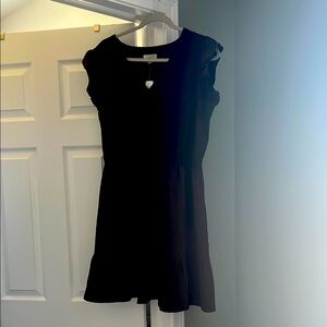 LOFT Rich Brown Textured Dress